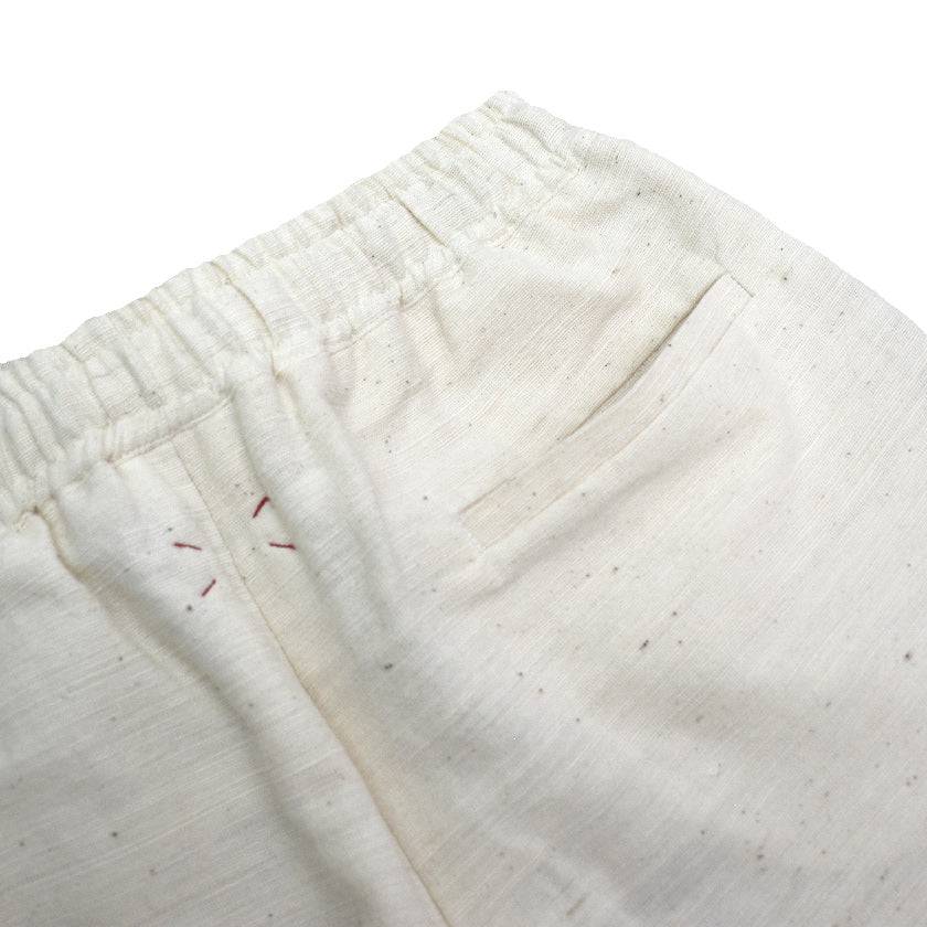 RAW WHITE ISAN WOVEN SHORTS - Philip Huang