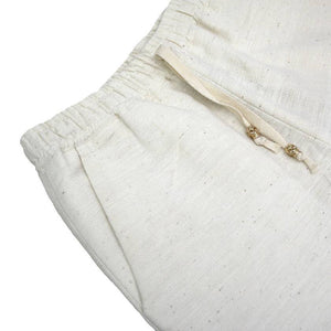 RAW WHITE ISAN WOVEN SHORTS - Philip Huang