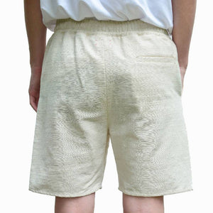 RAW WHITE ISAN WOVEN SHORTS - Philip Huang