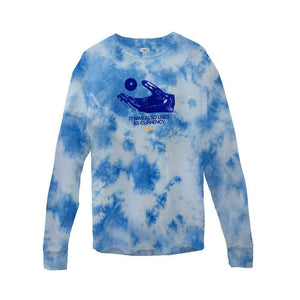 CURRENCY INDIGO TIE-DYE RIBBED CREW NECK LONG-SLEEVE - Philip Huang