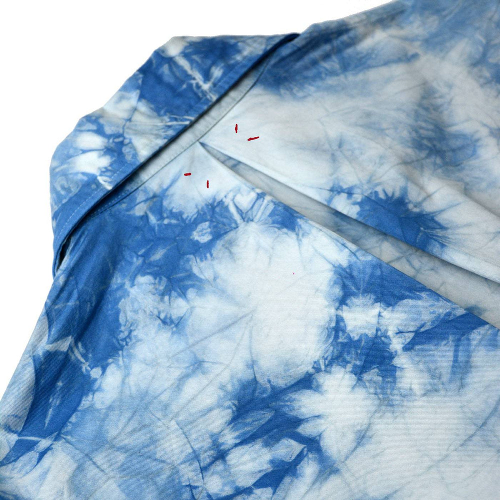 INDIGO TIE-DYE JOHNNY BUTTON DOWN SHIRT