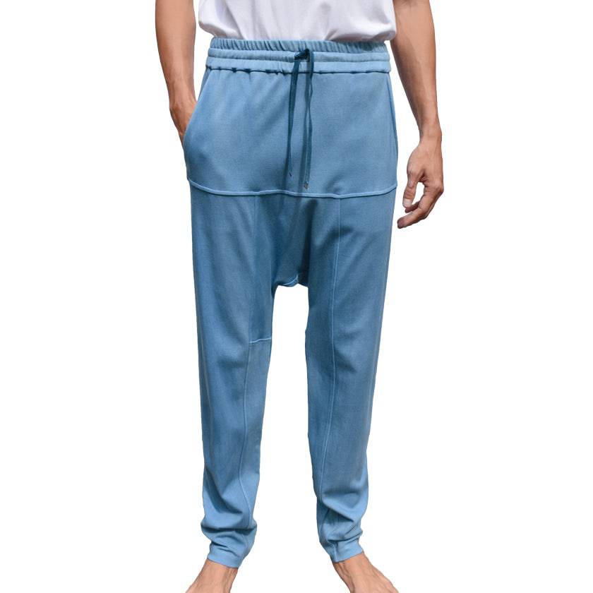 
            
                Load image into Gallery viewer, SKY INDIGO IVAN DRAWSTRING TROUSERS - Philip Huang
            
        