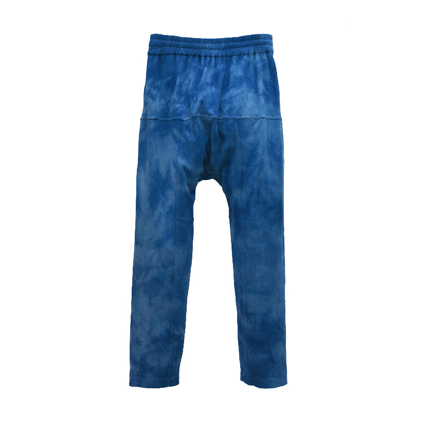 
            
                Load image into Gallery viewer, CAMOUFLAGE INDIGO IVAN DRAWSTRING TROUSERS - Philip Huang
            
        