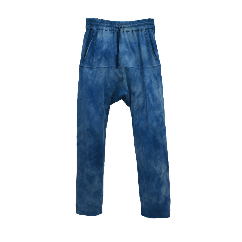 CAMO INDIGO IVAN DRAWSTRING TROUSERS