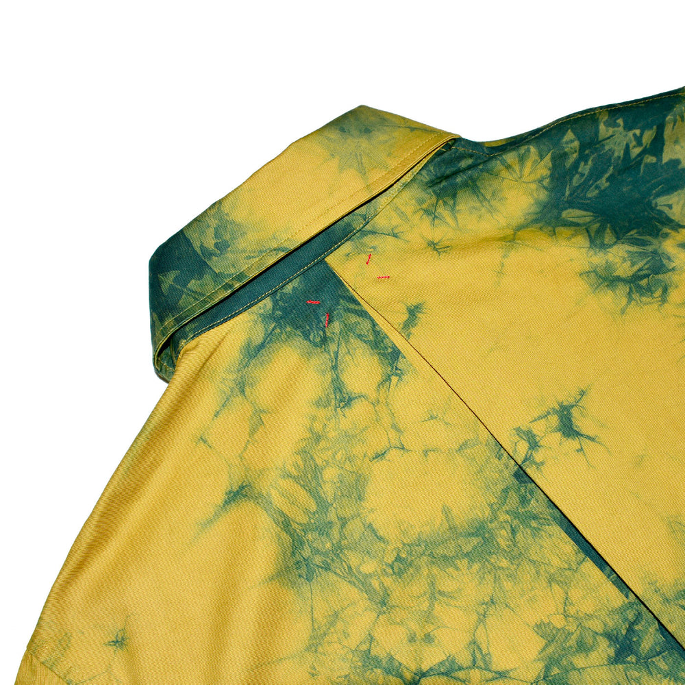 Mango Moss Tie-dye Johnny Button Down Shirt - Philip Huang