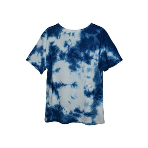 KIDS TIE-DYE INDIGO ORGANIC COTTON T-SHIRT