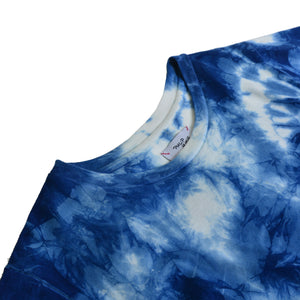 KIDS TIE-DYE INDIGO ORGANIC COTTON T-SHIRT