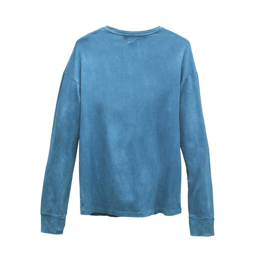 
            
                Load image into Gallery viewer, Sky Indigo Long Sleeve T-shirt - Philip Huang
            
        
