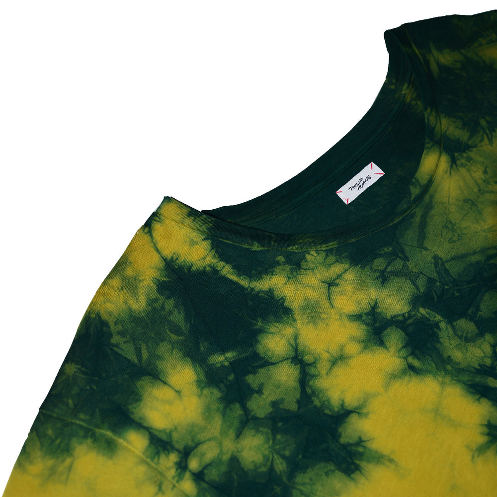 
            
                Load image into Gallery viewer, Mango Moss Tie-dye Wide Crew Neck T-shirt - Philip Huang
            
        