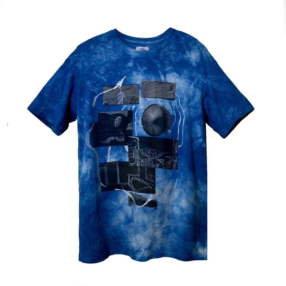 
            
                Load image into Gallery viewer, LIMITED EDITION AW+PH MEMORIA Indigo Crew Neck T-shirt - Philip Huang
            
        