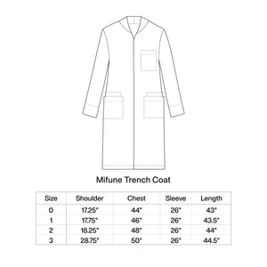 NEON MANGO MOSS MIFUNE TRENCH COAT