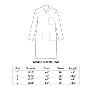 
            
                Load image into Gallery viewer, DARK INDIGO MIFUNE TRENCH WITH LIGHT INDIGO POCKETS - Philip Huang
            
        