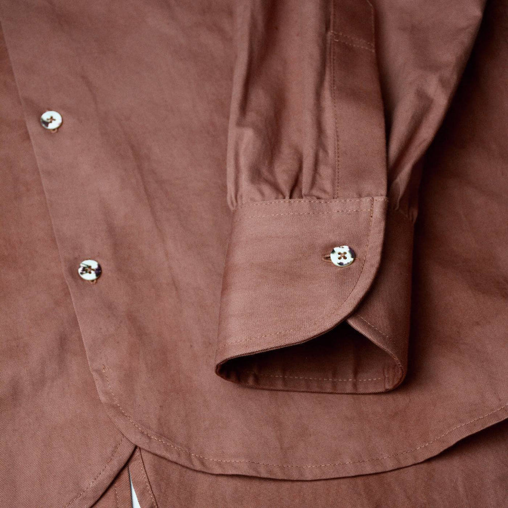 OXBLOOD JOHNNY BUTTON DOWN SHIRT