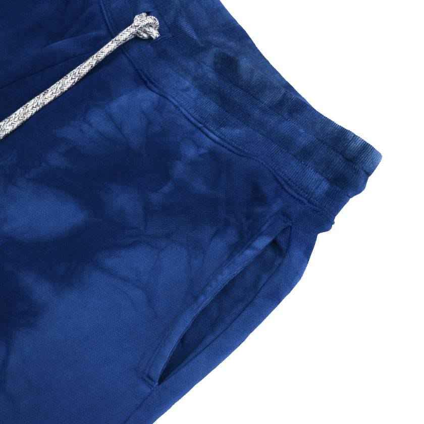 CAMOUFLAGE INDIGO ORGANIC FRENCH TERRY SWEATPANTS - Philip Huang