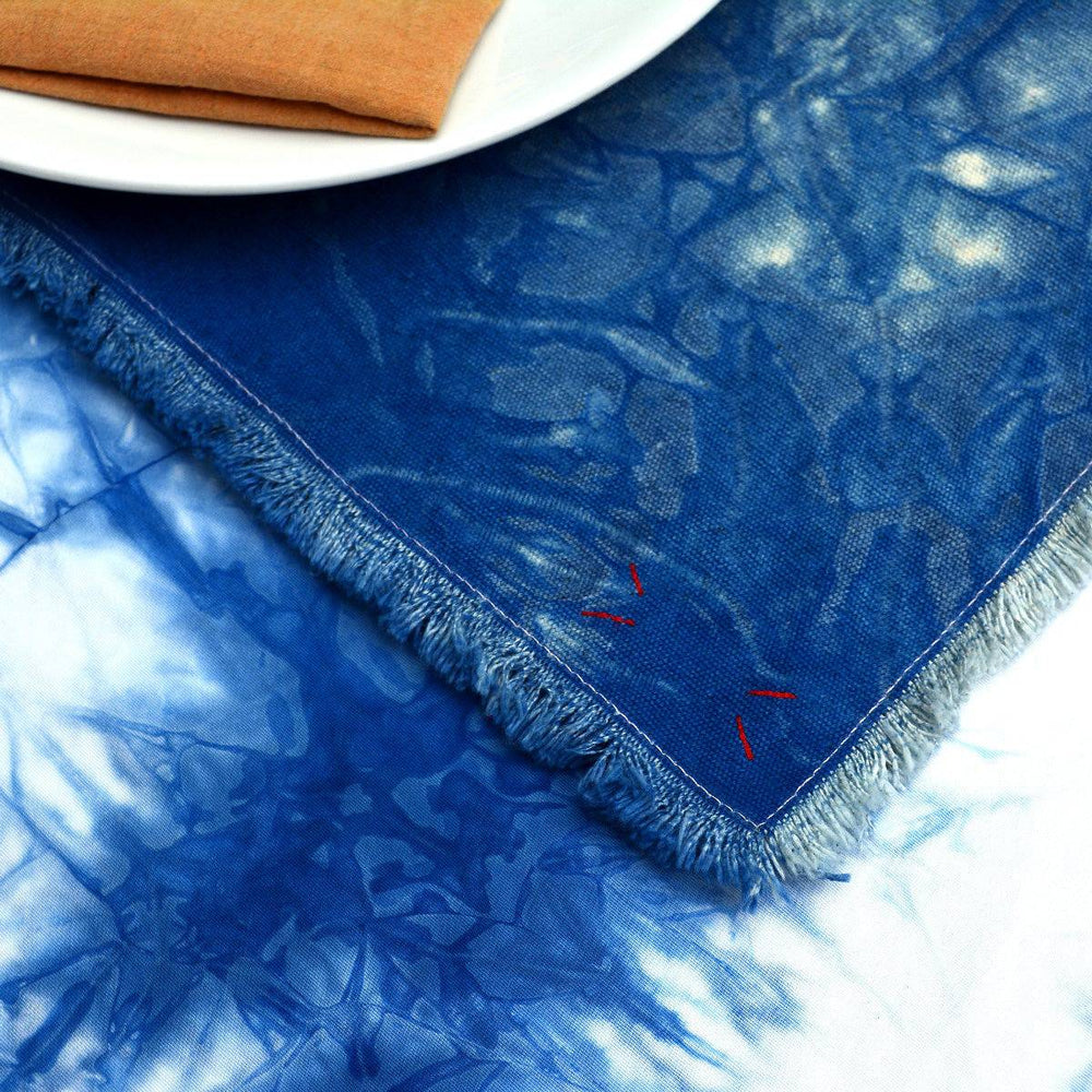 TIE-DYE INDIGO PLACEMATS SET OF 4