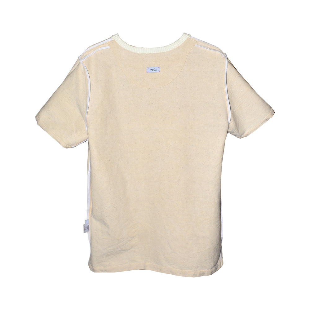 Raw White Isan Woven T-shirt - Philip Huang