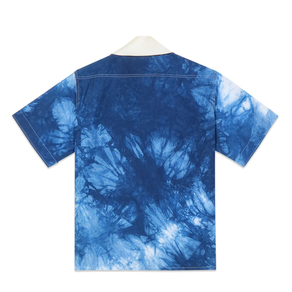 PHILIP HUANG x SHONE PUIPIA INDIGO TIE-DYE CRAVAT SHIRT