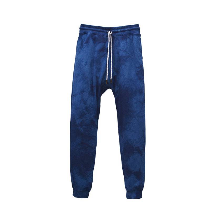 CAMO INDIGO ORGANIC FRENCH TERRY SWEATPANTS