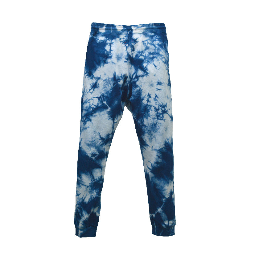 TIE-DYE INDIGO ORGANIC FRENCH TERRY SWEATPANTS