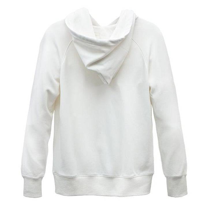 WHITE BAMBOO FLEECE HOODIE