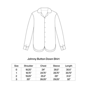 WHITE CROPPED JOHNNY BUTTON DOWN SHIRT