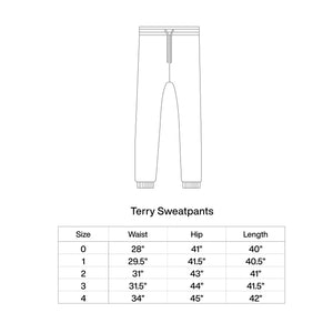 DUNE ORGANIC FRENCH TERRY SWEATPANTS