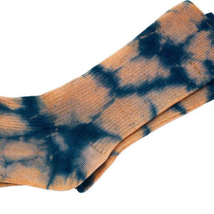 NATURAL HAND TIE-DYED PRADU INDIGO SOCKS