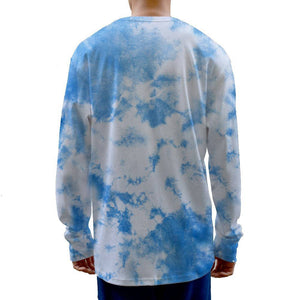 CURRENCY INDIGO TIE-DYE RIBBED CREW NECK LONG-SLEEVE - Philip Huang