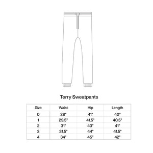 OXBLOOD ORGANIC FRENCH TERRY SWEATPANTS - Philip Huang