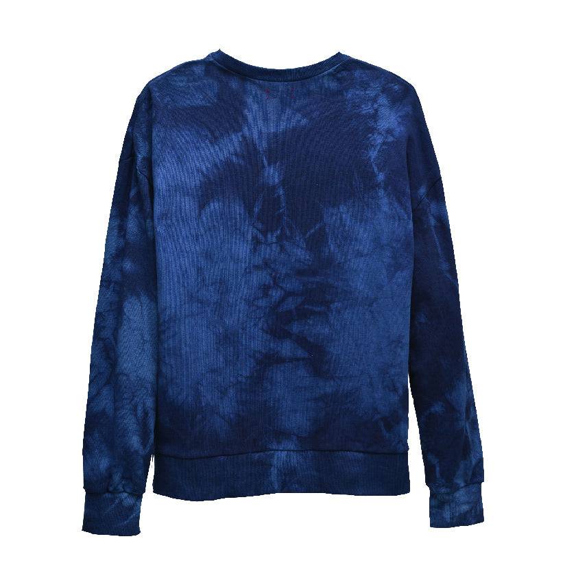 CAMO INDIGO ORGANIC FRENCH TERRY SWEATSHIRT