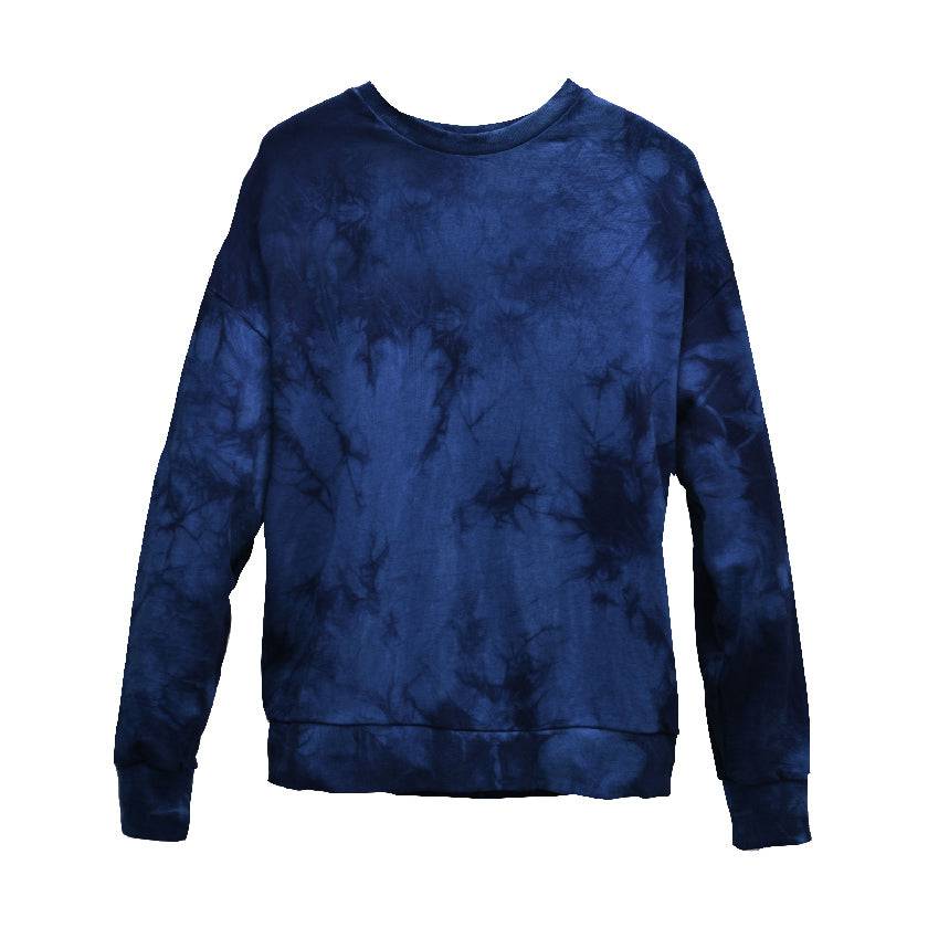 CAMO INDIGO ORGANIC FRENCH TERRY SWEATSHIRT