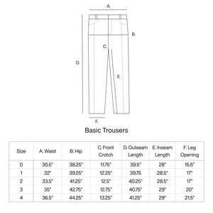 PRE-ORDER: MOSS BASIC TROUSERS - Philip Huang