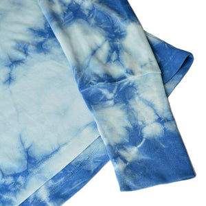 INDIGO TIE-DYE LONG SLEEVE TURTLENECK