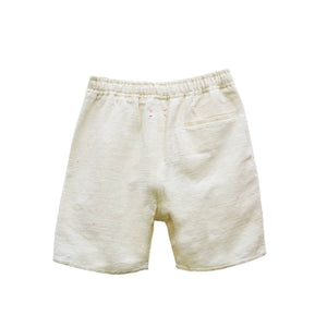RAW WHITE ISAN WOVEN SHORTS - Philip Huang