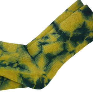 NATURAL HAND TIE-DYED MANGO INDIGO SOCKS