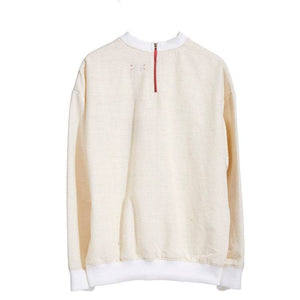 RAW WHITE ISAN WOVEN SWEATSHIRT